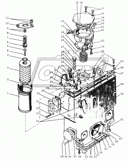 85-4608016-А Корпус гидросистемы пустой МТЗ-1221 МТЗ РУП